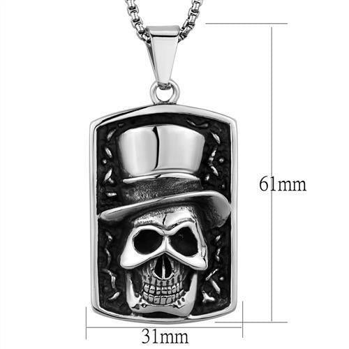 DSN TK1985 - High polished (no plating) Stainless Steel Necklace
