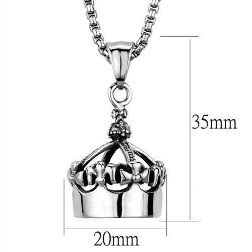 DSN TK1991 - High polished (No Plating) Stainless Steel Necklace