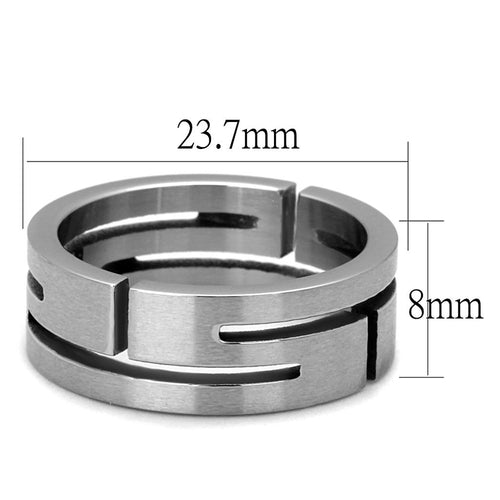 DSR 2393 - High polished (no plating) Stainless Steel Ring